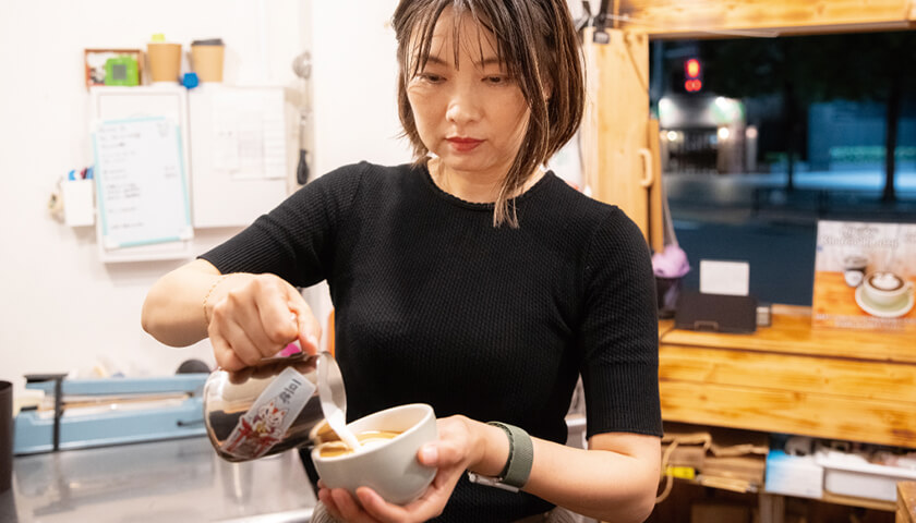 �ߥ륯��Ȥäƥ��åפ���˳�����������ƥ������θ�